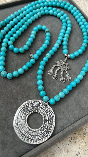 Multi Layer Howlite Double Charm