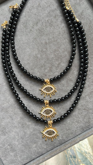 Evil Eye Charm Onyx