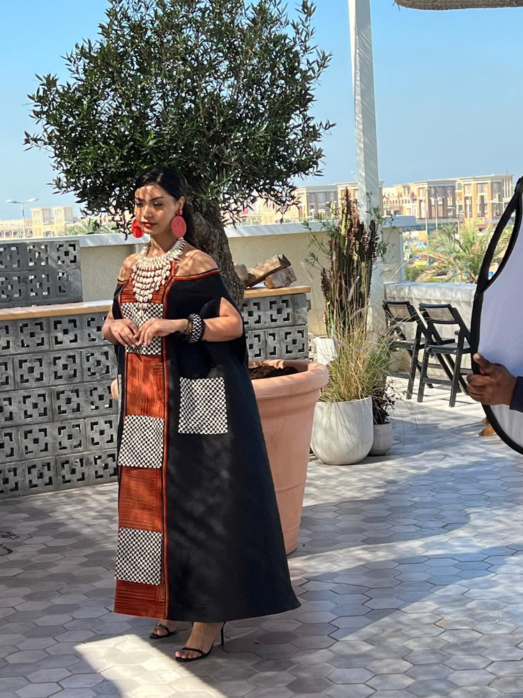 Kaftan Tribal Shell Koufiya