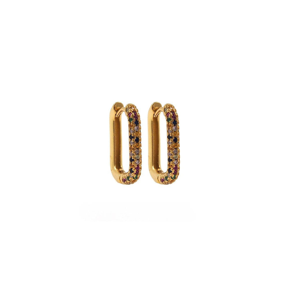 Coloured Pave CZ (Sold in pairs)