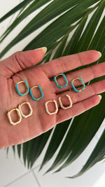 Danity Hoops Gold Plated (Sold in pairs)