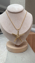 Gold Starfish Bubble Gold Plated