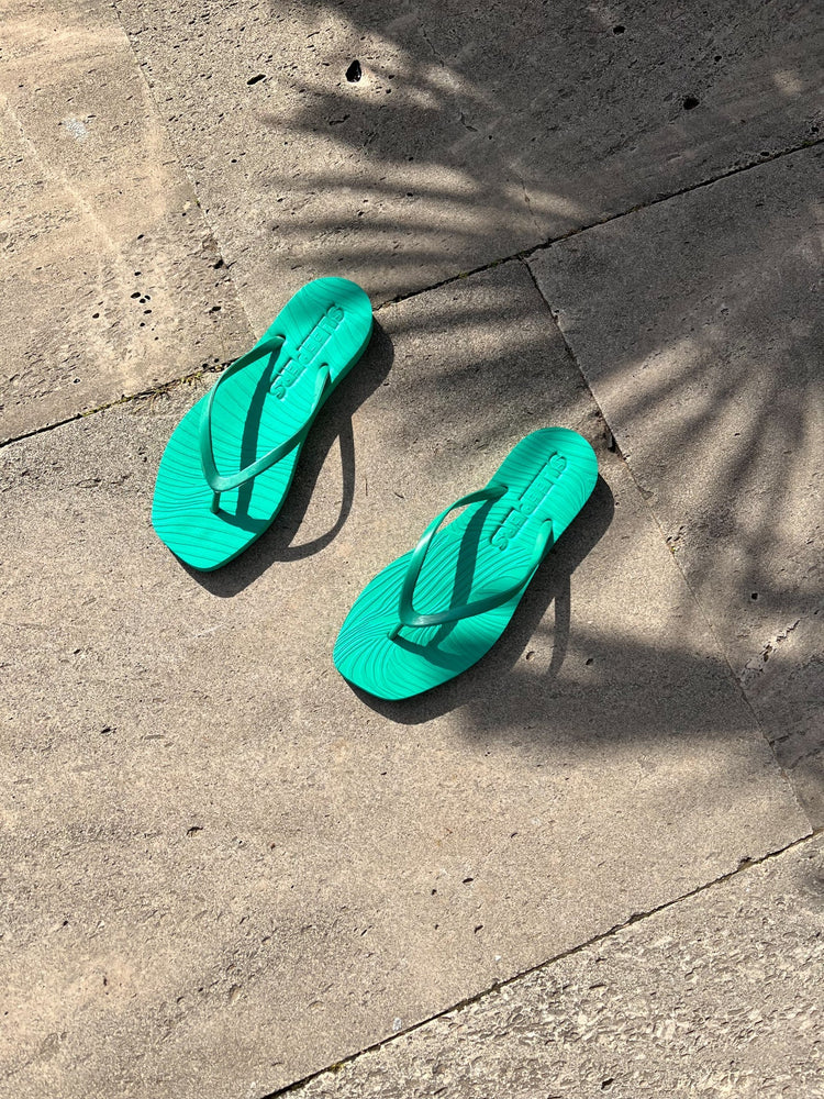 Tapered Emerald Green Flip Flop