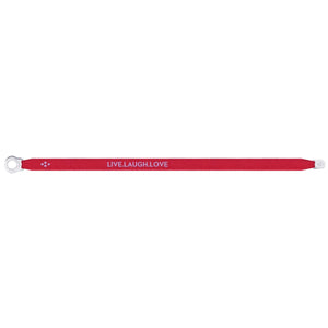 Satin Bracelet - Live Laugh Love - Red