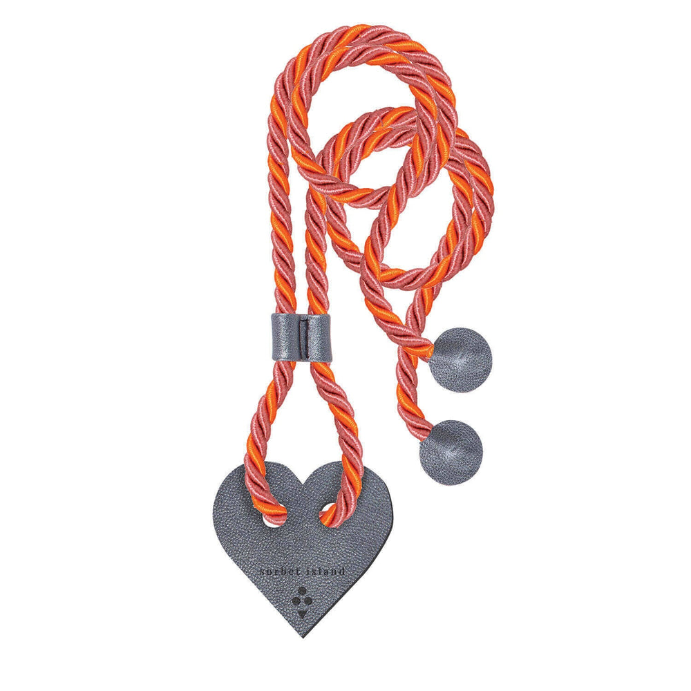 Phone Necklace Orange Ribbon