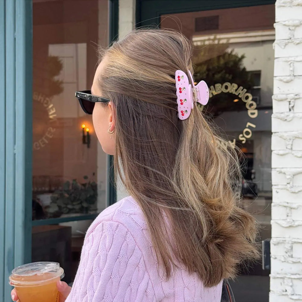 Sweetheart Clip in Pink Cherry Pie