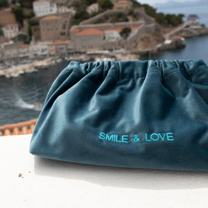 Velvet Clutch Bag - Smile and Love