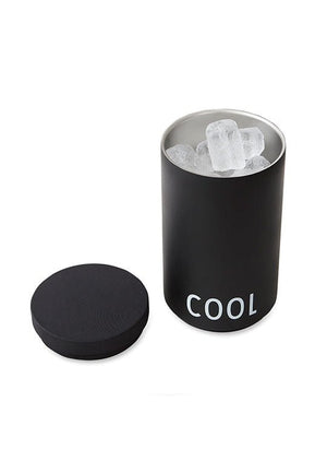 COOLER & ICE BUCKET- BLACK