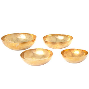 Handmade Decorative Brass Polished Bowls Set of 4