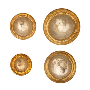 Handmade Decorative Brass Polished Bowls Set of 4