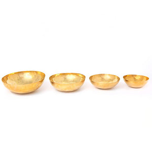 Handmade Decorative Brass Polished Bowls Set of 4