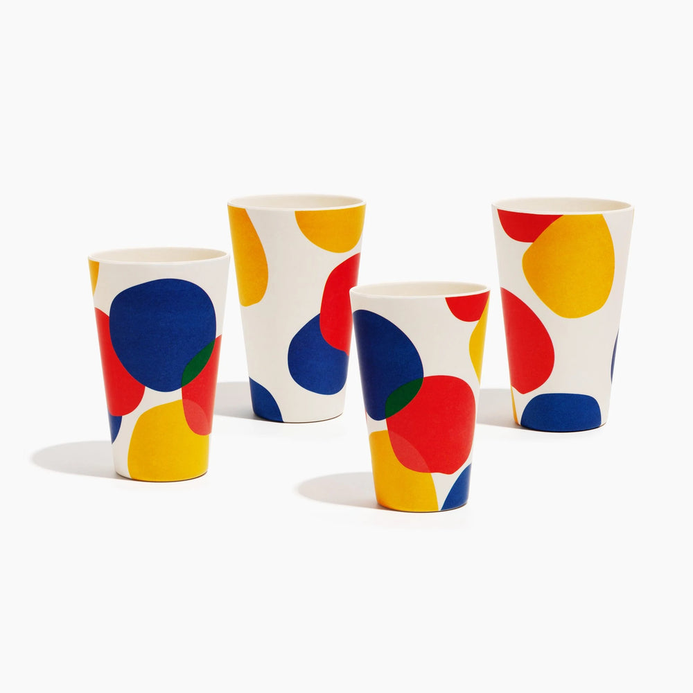 Bamboo Cup Set in Blots