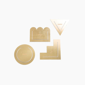 Brass Page Markers Set of 8 in Geometric