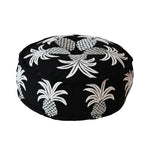 Pineapples Embroidered Pouf