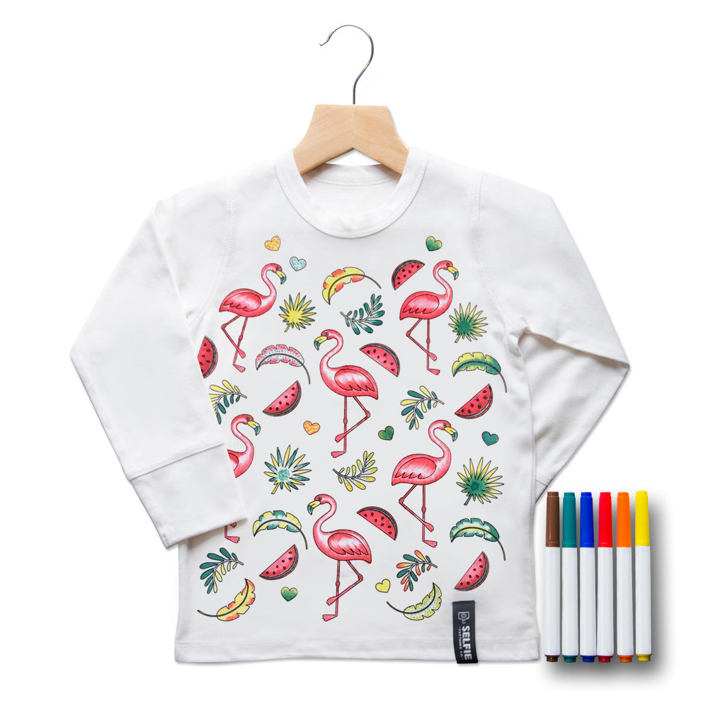 Flamingo Colour In Top