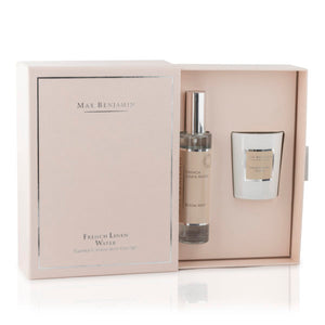 FRENCH LINEN WATER EDIT CANDLE & ROOM MIST SET