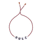 Glass Letter Bracelet - RULE