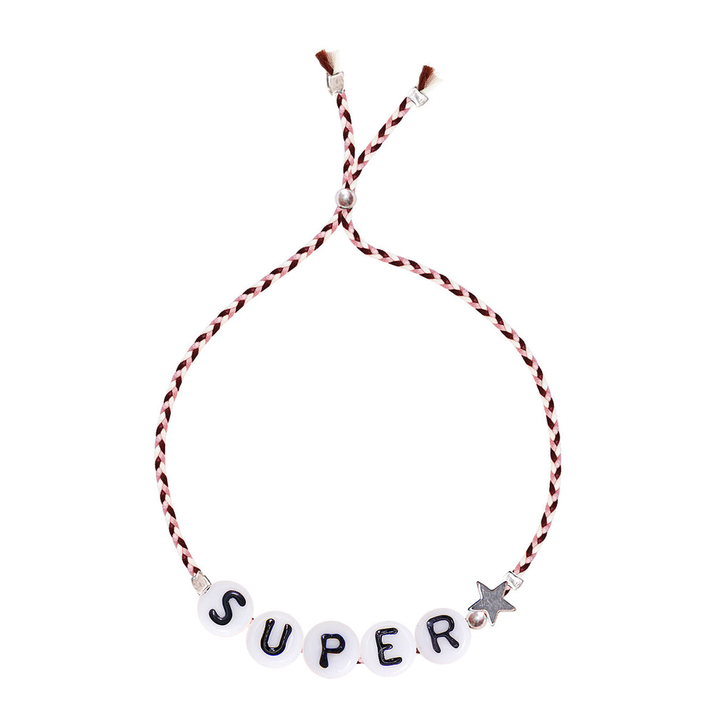 Glass Letter Bracelet - SUPER ★