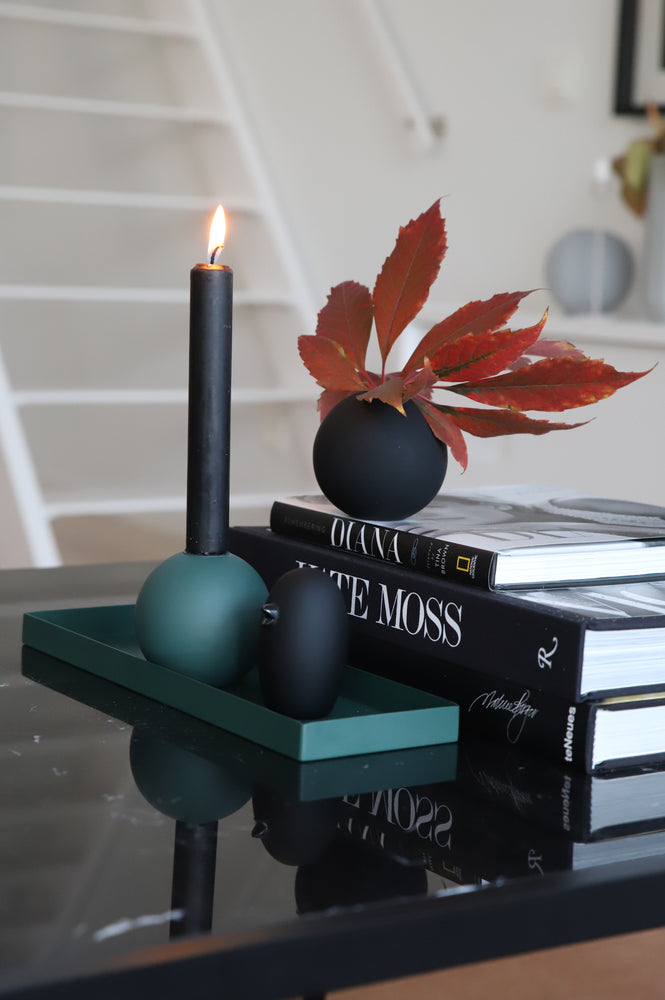 BALL VASE BLACK