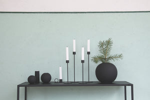 BALL VASE BLACK