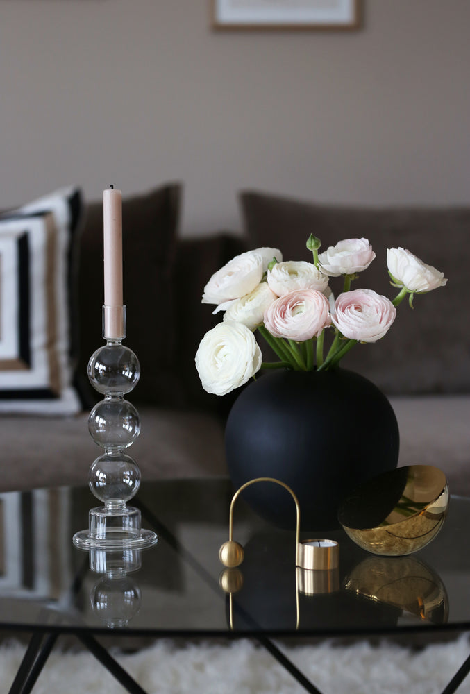 BALL VASE BLACK