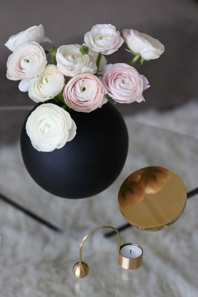 BALL VASE BLACK