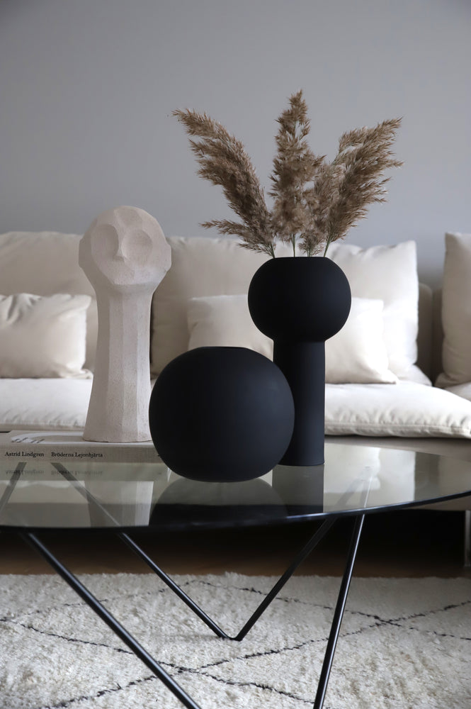 BALL VASE BLACK