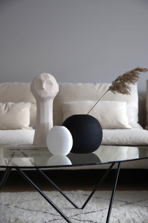 BALL VASE BLACK