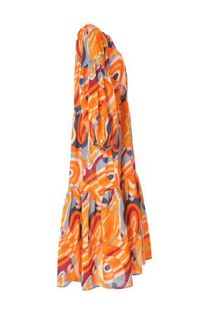 Orange Cotton Dress