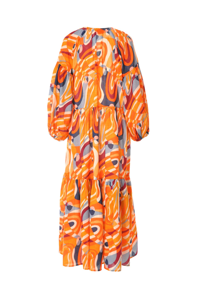 Orange Cotton Dress