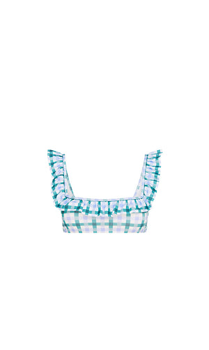 MOJITO GINGHAM FLOUNCE BRA