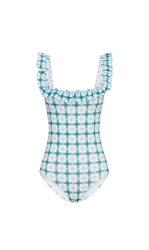 MOJITO GINGHAM FLOUNCE ONE PIECE