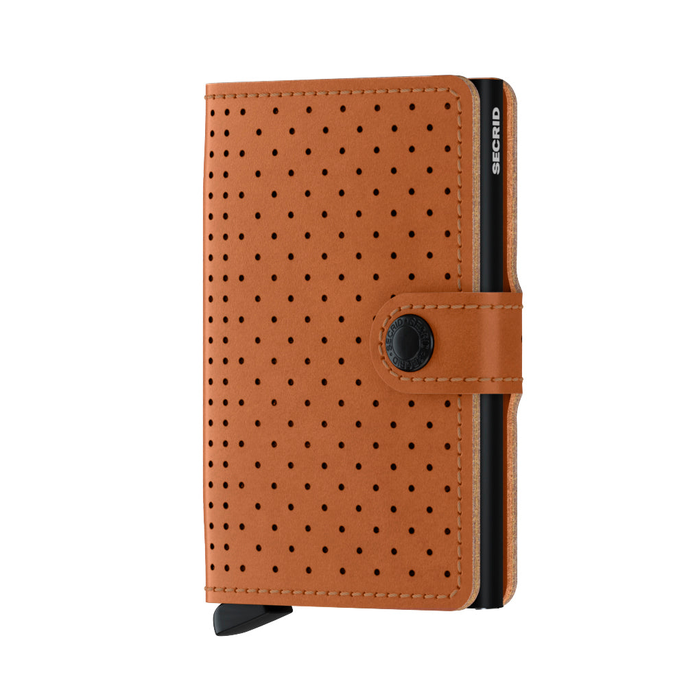 Miniwallet Perforated Cognac