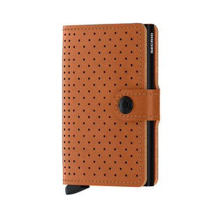 Miniwallet Perforated Cognac