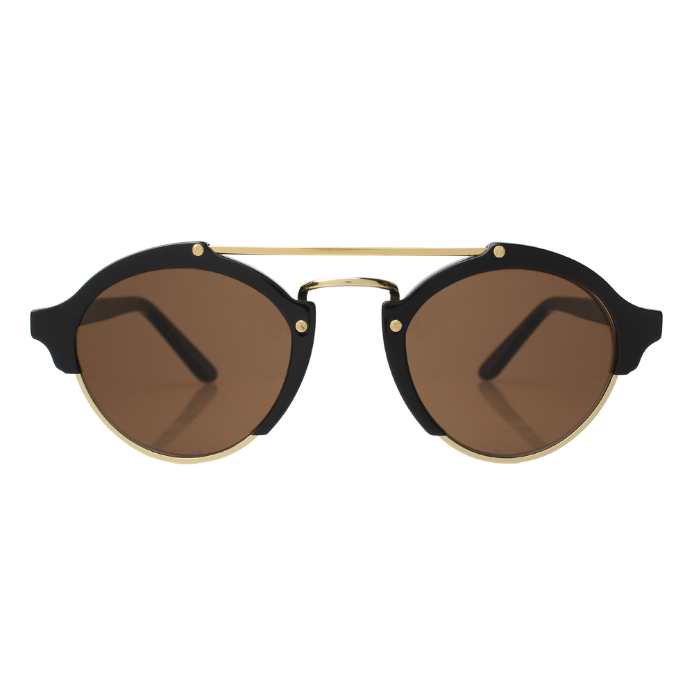 Milan Sunglasses  - Black/Brown