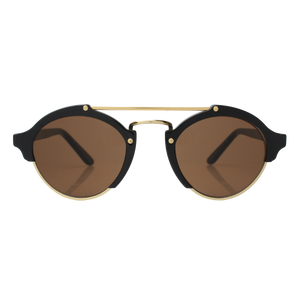 Milan Sunglasses  - Black/Brown