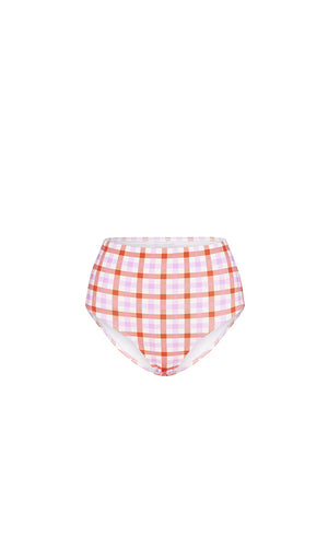 PASSIONFRUIT GINGHAM HIGH WAISTED PANT