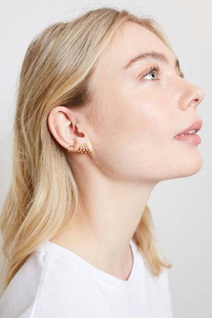 Parade Goldplated Earrings Horn