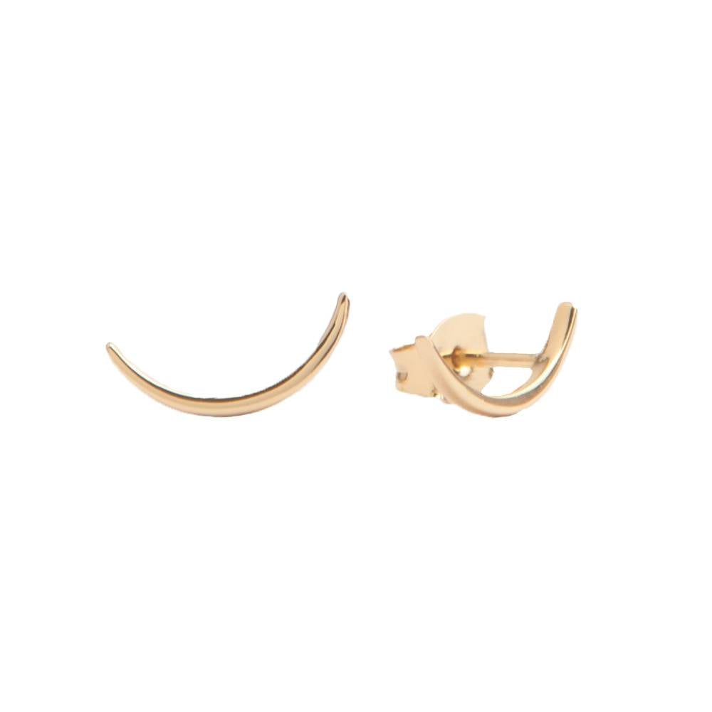 Parade Goldplated Earrings Long Moon