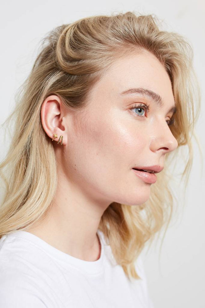 Parade Goldplated Earrings Palm