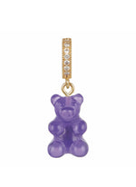 NOSTALGIA BEAR - PLUM - PAVE CONNECTOR