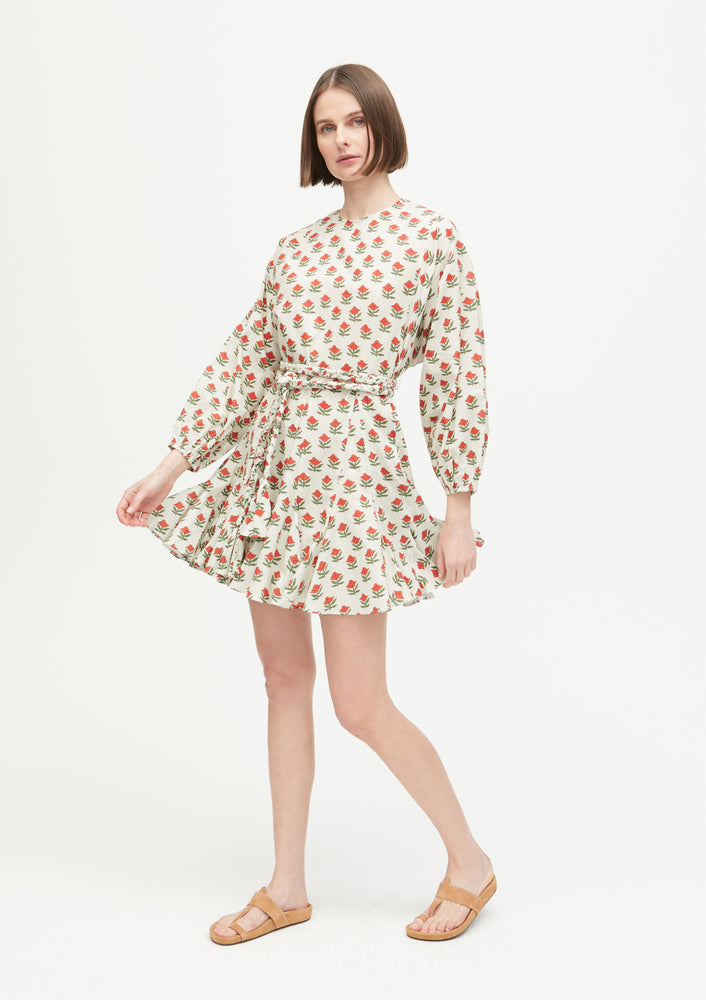 Ella Dress - Scarlet Begonia Mini