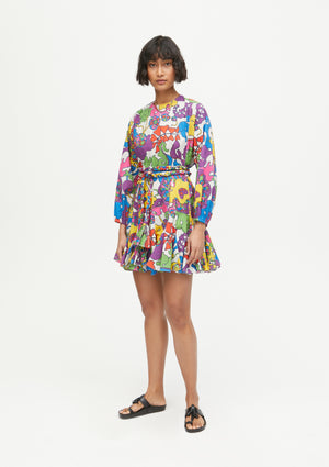 Ella Dress Woodstock Floral Rainbow