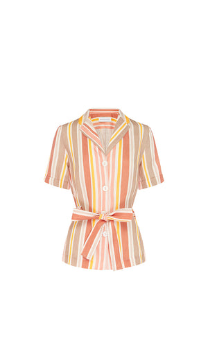 SUNSET STRIPE SAFARI SHIRT