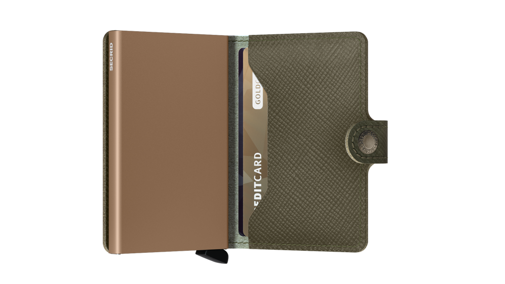 Miniwallet Saffiano Olive