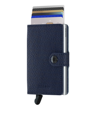 Miniwallet Veg Navy-Silver