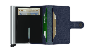 Miniwallet Veg Navy-Silver