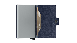 Miniwallet Veg Navy-Silver