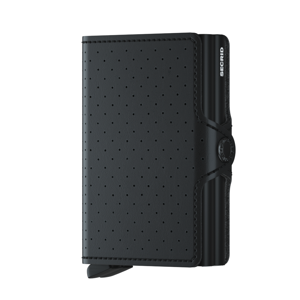 Twinwallet Perforated Black