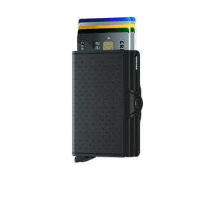 Twinwallet Perforated Black